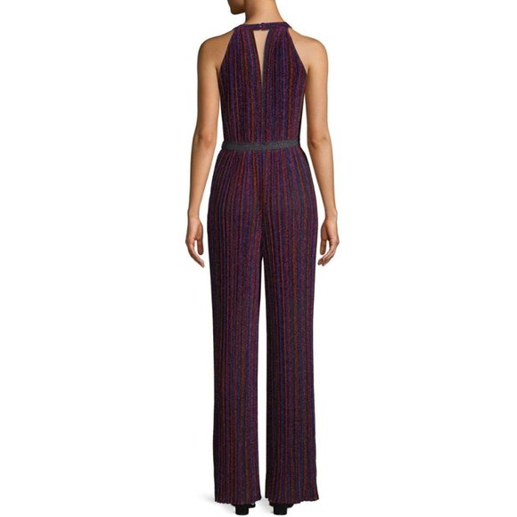 BCBG MAX AZRIA (NWT) Striped Wide Leg Jumpsuit - Picture 3 of 6